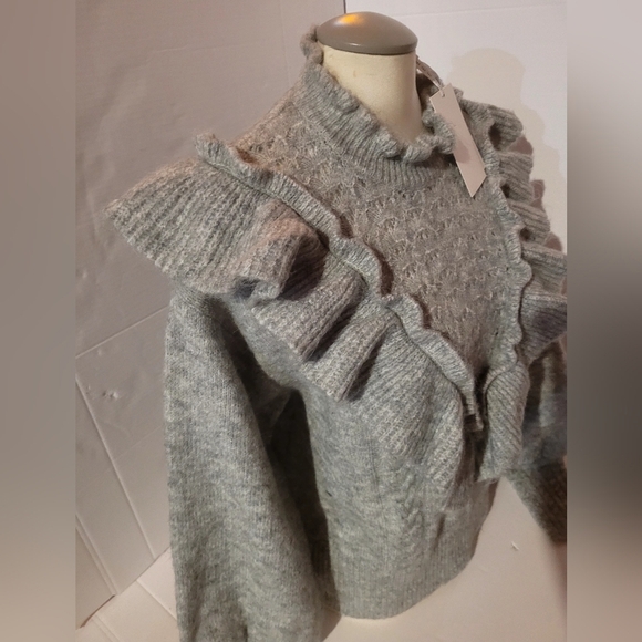 NEW Yasbistra Gray Melange Very Soft Sweater Size Large - Picture 2 of 10